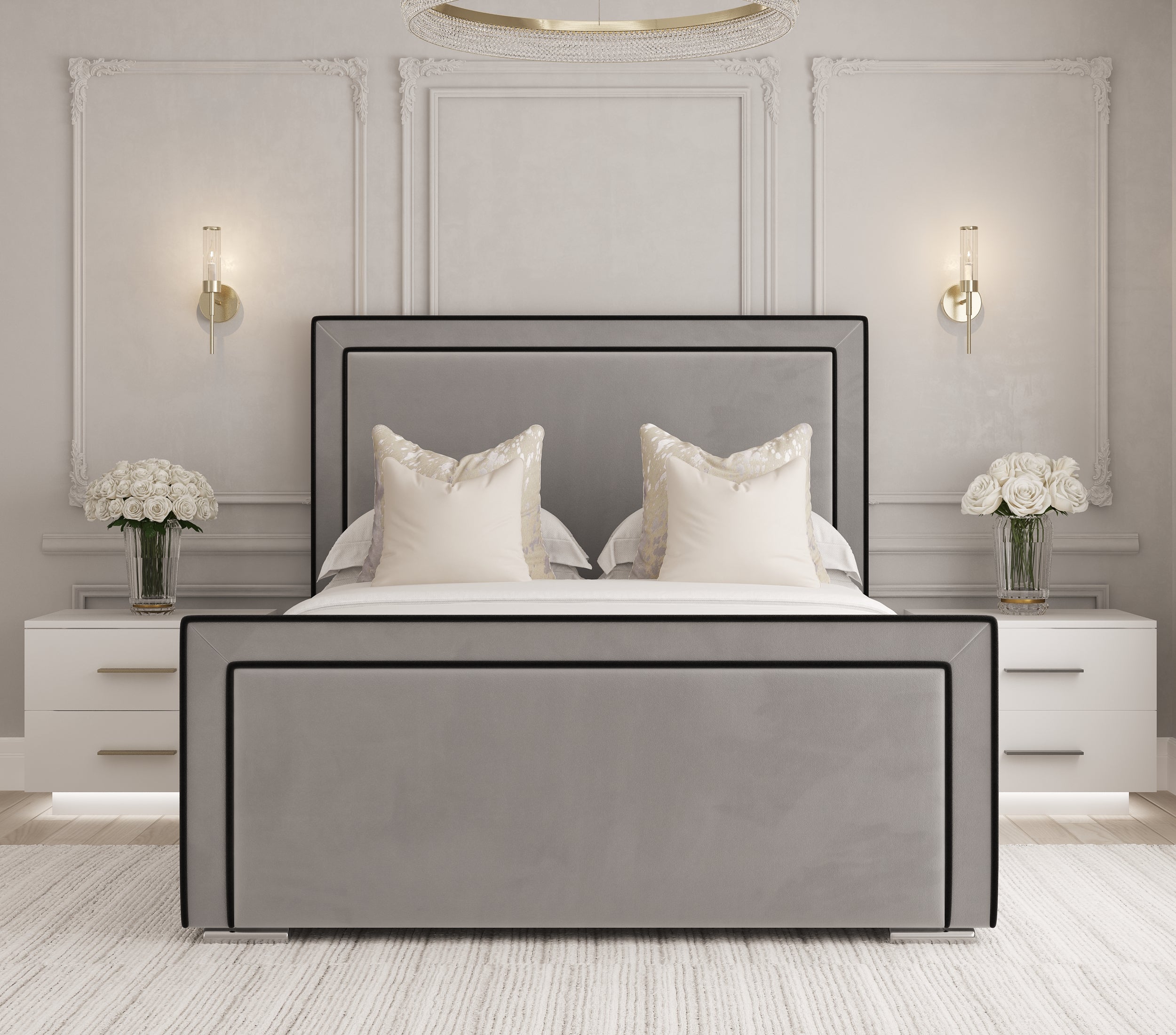 Berlin Upholstered Bedframe-Mr Slumber