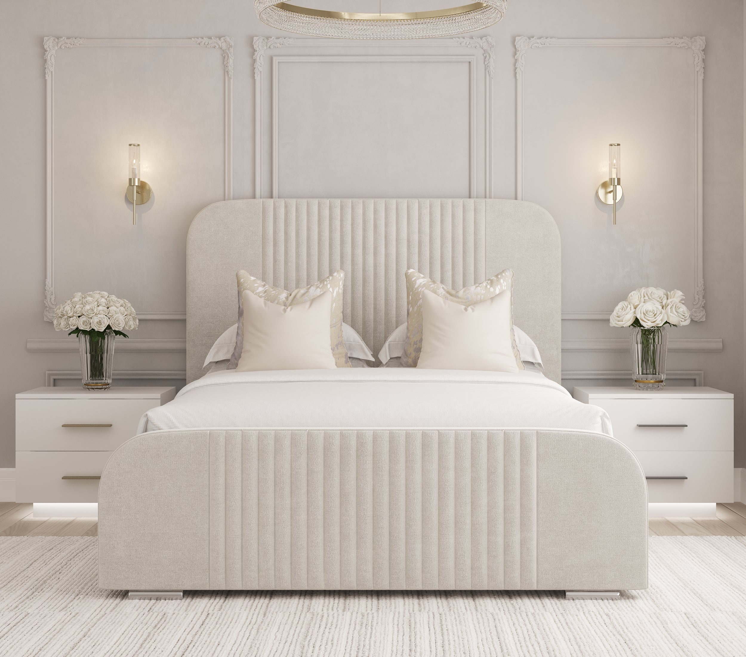 Athena Upholstered Bedframe-Mr Slumber