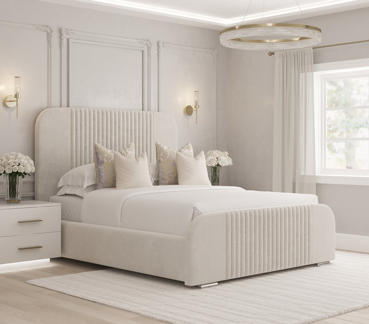 Athena Upholstered Bedframe-Mr Slumber