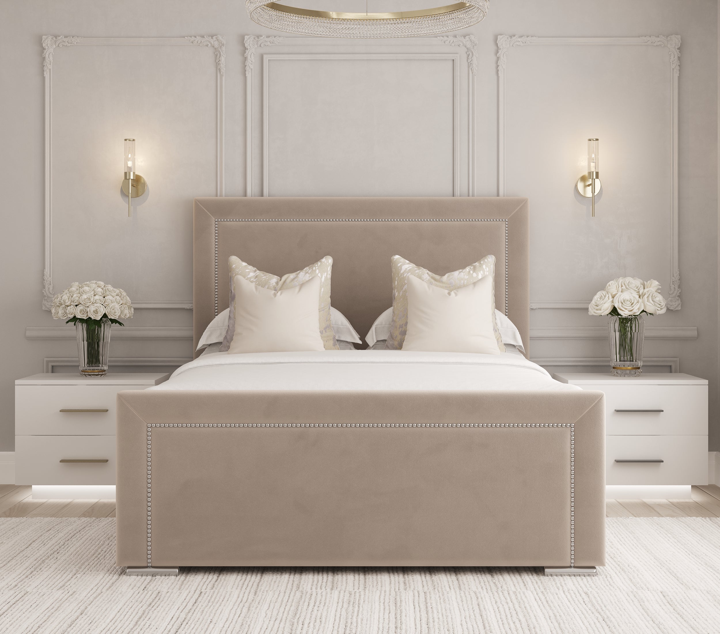 Vienna Upholstered Bedframe-Mr Slumber