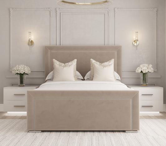 Vienna Upholstered Bedframe-Mr Slumber