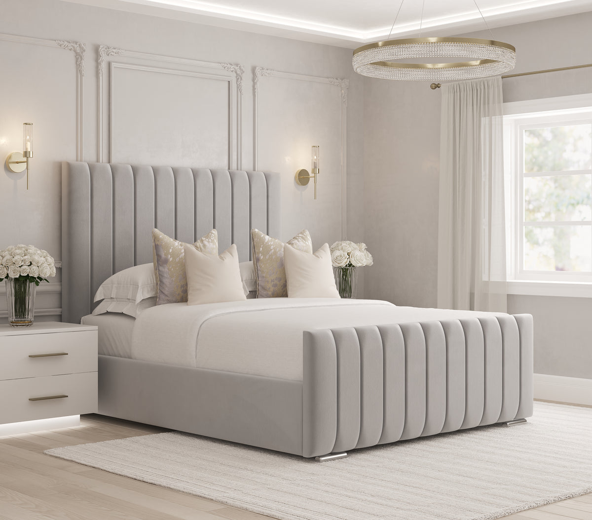 Alton Upholstered Bedframe-Mr Slumber