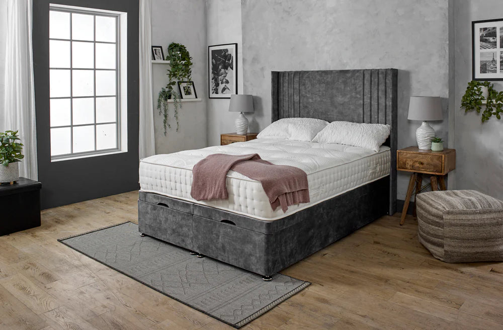 Kylie Ottoman Divan Bed-Mr Slumber