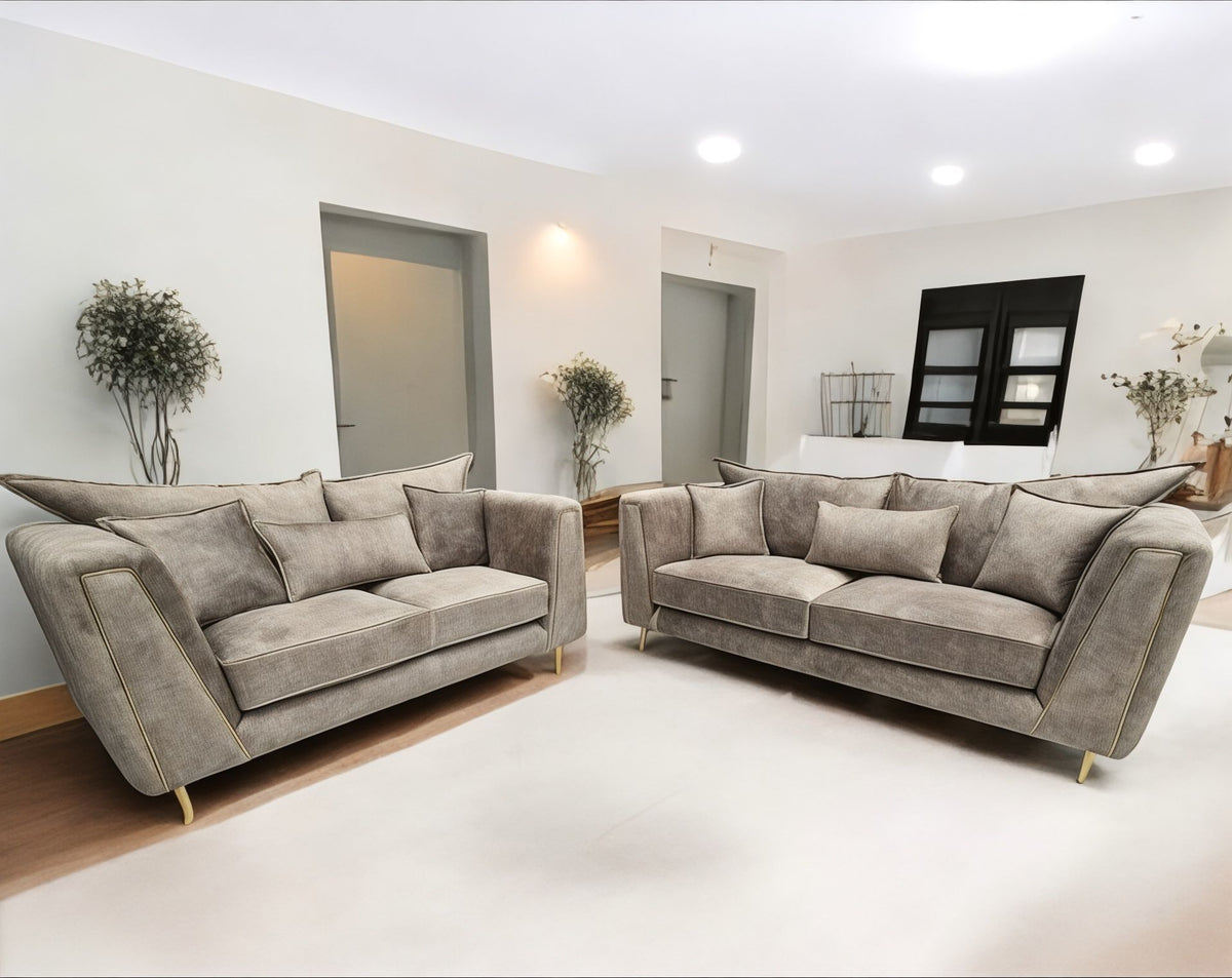 Elizabeth Fullback Sofa 3+2 Seater - Full Back + Cushions