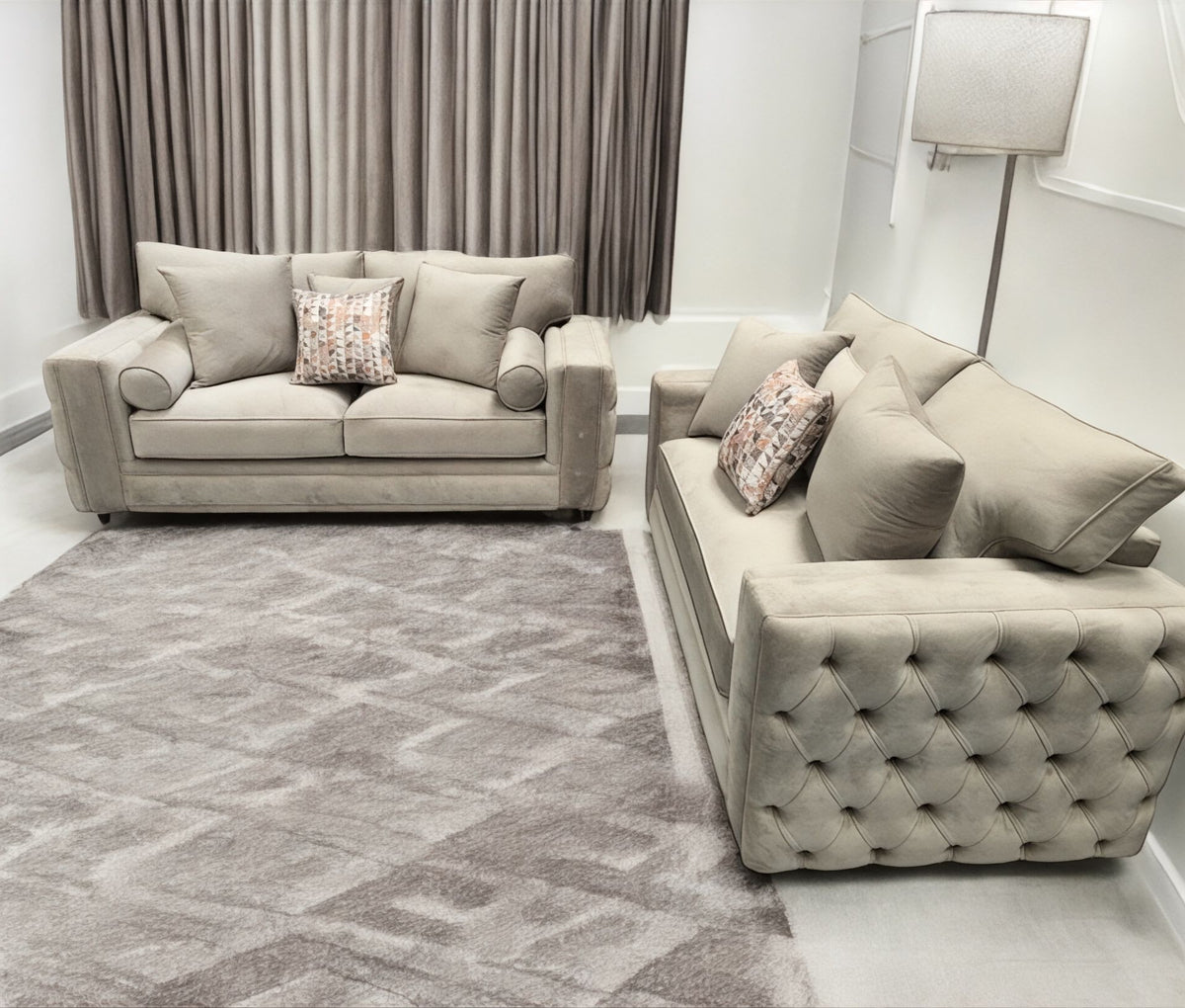 Mayfair Fullback Sofa 3+2 Seater - Full Back + Cushions